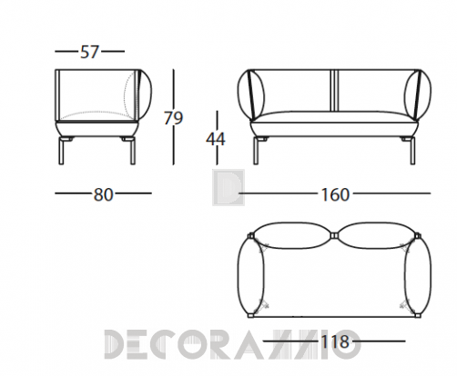 Диван Sancal Click - 345.11.R.4