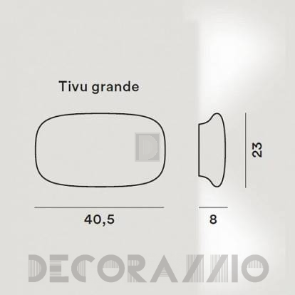 Светильник потолочный/настенный накладной/настенный (Светильник) Foscarini Tivu - 207005 10