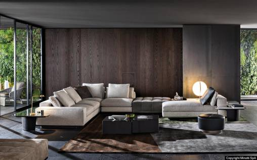 Диван модульный Minotti Lawrence - SOFA CM 224 - HIGH ARMREST