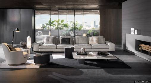 Диван модульный Minotti Lawrence - SOFA CM 224 - HIGH ARMREST