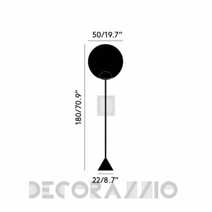 Светильник напольный (Торшер) Tom Dixon Opal - OPS0102-FEU02M2