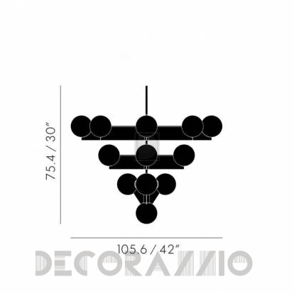 Светильник потолочный подвесной (Люстра) Tom Dixon Plane - SLL03ABEU