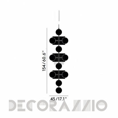 Светильник потолочный подвесной (Люстра) Tom Dixon Plane - SLL05BEU