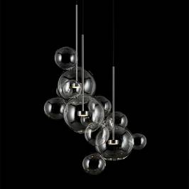 Светильник  потолочный подвесной (Люстра) Giopato&Coombes Bolle, Bolle Circular Chandelier 14 Bubbles