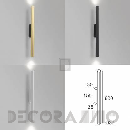 Светильник настенный настенный (Бра) Delta Light Hedra - 22536 9210 GC-B