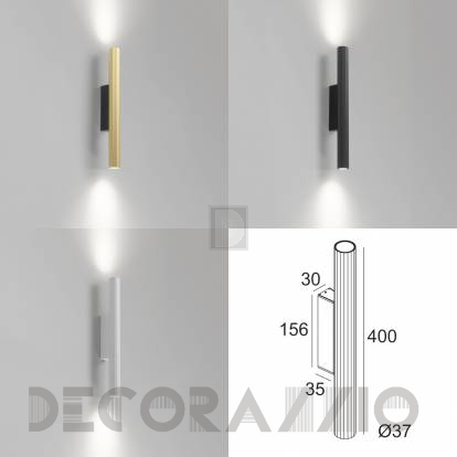 Светильник настенный настенный (Бра) Delta Light Hedra - 22536 9210 GC-B