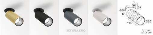 Светильник потолочный накладной (Светильник потолочный) Delta Light Hedra Clip - 22519 9210 GC-B