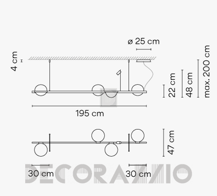 Vibia Palma - 3736 Светильник потолочный подвесной (Люстра)